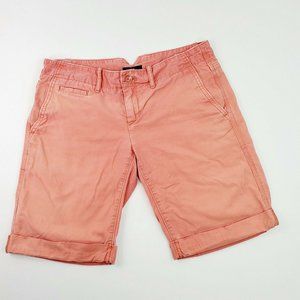 GAP Women's Cuffed Short Pants Size 2 Red …